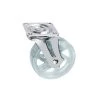 2-15/16 in. (75 mm) Clear Non-Braking Swivel Plate Caster with 88 lb. Load Rating by Richelieu Hardware