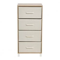 Hallway Narrow Coastal Oak 4-Drawer Chest 33.25 in. H x 16 in. W x 12 in. D by HOUSEHOLD ESSENTIALS 12 Hallway Narrow Coastal Oak 4-Drawer Chest 33.25 in. H x 16 in. W x 12 in. D by HOUSEHOLD ESSENTIALS -Richelieu Hardware Sales coastal oak household essentials chest of drawers 8512 1 c3 1000
