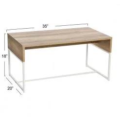 35.43 in. Coastal Oak Finish Wrap Wood Rectangle Coffee Table by HOUSEHOLD ESSENTIALS -Richelieu Hardware Sales coastal oak white household essentials coffee tables hh8270 1 fa 1000