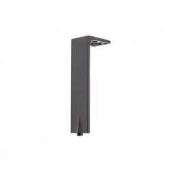 7 7/8 in. (200 mm) Dark Brown Zamak Furniture Leg with leveling Glide by Richelieu Hardware