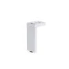 7 7/8 in. (200 mm) Glossy White Aluminum Contemporary Furniture Leg with Adjustable Shape and leveling Glide by Richelieu Hardware -Richelieu Hardware Sales glossy white richelieu hardware furniture parts 205200030 64 1000