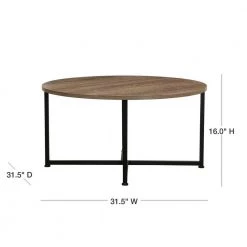 Ashwood 32 in. Gray/Black Medium Round Acrylic Coffee Table by HOUSEHOLD ESSENTIALS -Richelieu Hardware Sales gray household essentials coffee tables 8079 1 40 1000