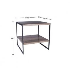 Ashwood Low End Table in Light Wood by HOUSEHOLD ESSENTIALS -Richelieu Hardware Sales gray household essentials end side tables 8077 1 40 1000