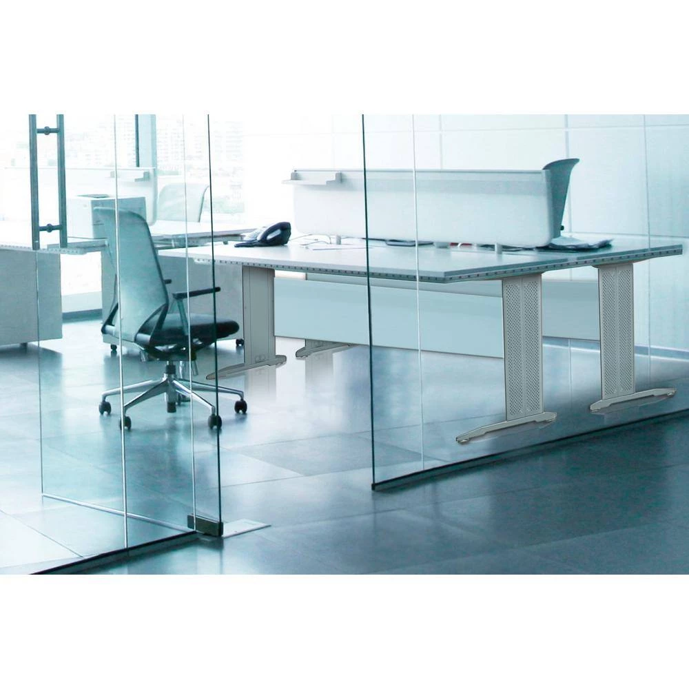 28 1/2 in. (725 mm) Gray Steel C-Leg Desk with leveling Glide (2-Pack) by Richelieu Hardware 6 28 1/2 in. (725 mm) Gray Steel C-Leg Desk with leveling Glide (2-Pack) by Richelieu Hardware - Image 4