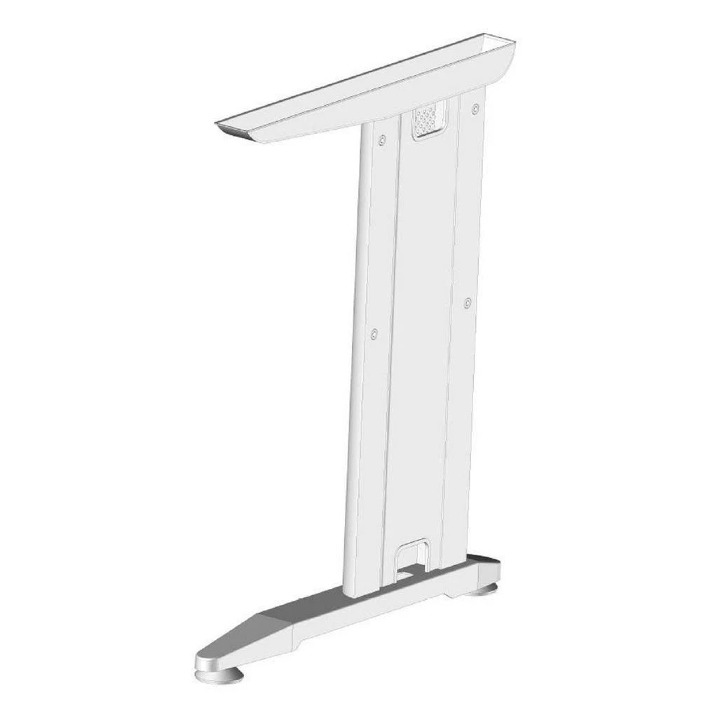 28 1/2 in. (725 mm) Gray Steel C-Leg Desk with leveling Glide (2-Pack) by Richelieu Hardware 5 28 1/2 in. (725 mm) Gray Steel C-Leg Desk with leveling Glide (2-Pack) by Richelieu Hardware - Image 3