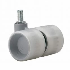 Formula Series 1-9/16 in. (40 mm) Light Gray Non-Braking Swivel Stem Caster with 77 lb. Load Rating by Richelieu Hardware