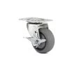 3 in. (76 mm) Gray Braking Swivel Plate Caster with 176 lb. Load Rating by Richelieu Hardware 2 3 in. (76 mm) Gray Braking Swivel Plate Caster with 176 lb. Load Rating by Richelieu Hardware -Richelieu Hardware Sales grays richelieu hardware casters f25621 64 1000