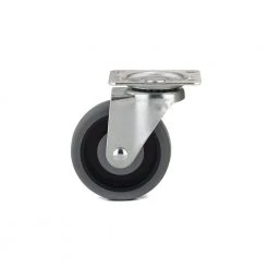 4 in. (102 mm) Gray Non-Braking Swivel Plate Caster with 247 lb. Load Rating by Richelieu Hardware -Richelieu Hardware Sales grays richelieu hardware casters f25656 c3 1000