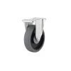 5 in. (127 mm) Gray Fixed Plate Caster with 298 lb. Load Rating by Richelieu Hardware