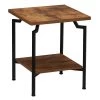 18.5 in. Crown Square Rustic Hickory Modern Wood Side Table by HOUSEHOLD ESSENTIALS -Richelieu Hardware Sales hickory black household essentials end side tables hh8247 1 64 1000
