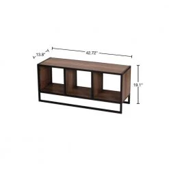 Ashwood 43 in. Light Wood/Black Large Rectangle Wood Coffee Table with Shelf by HOUSEHOLD ESSENTIALS -Richelieu Hardware Sales light wood and black household essentials coffee tables 8076 1 40 1000