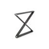28 in. (710 mm) Matte Black Iron Steel X-Shaped Structural Table Legs with leveling Glide (2-Pack) by Richelieu Hardware -Richelieu Hardware Sales matte black iron richelieu hardware furniture parts 68080710909 64 1000