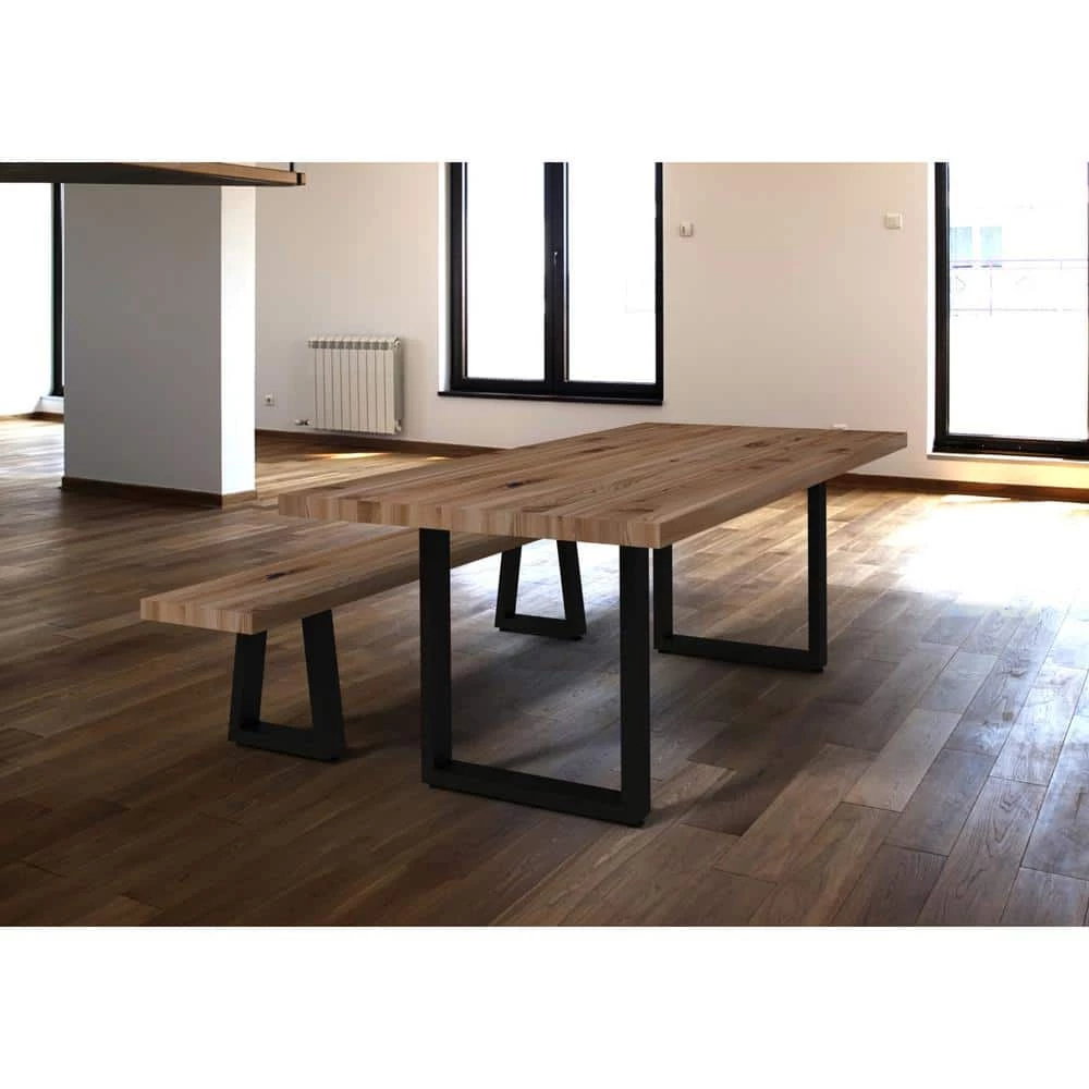 16 1/8 in. (410 mm) Matte Black Steel Tapered Bench Legs with leveling Glide (2-Pack) by Richelieu Hardware 5 16 1/8 in. (410 mm) Matte Black Steel Tapered Bench Legs with leveling Glide (2-Pack) by Richelieu Hardware - Image 3