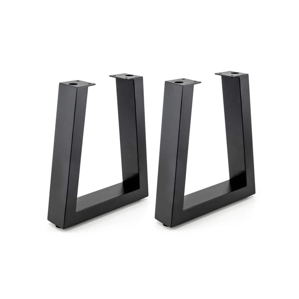 16 1/8 in. (410 mm) Matte Black Steel Tapered Bench Legs with leveling Glide (2-Pack) by Richelieu Hardware 3 16 1/8 in. (410 mm) Matte Black Steel Tapered Bench Legs with leveling Glide (2-Pack) by Richelieu Hardware