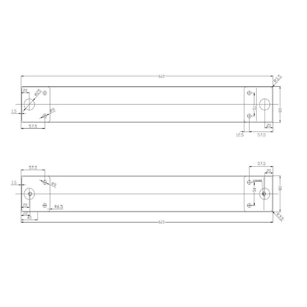 28 in. (710 mm) Matte Black Steel Structural Table Legs with leveling Glide (2-Pack) by Richelieu Hardware 7 28 in. (710 mm) Matte Black Steel Structural Table Legs with leveling Glide (2-Pack) by Richelieu Hardware - Image 6