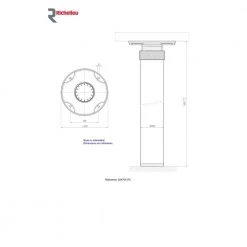 3 1/8 in. (79 mm) Matte Chrome Steel Adjustable Round Table Leg by Richelieu Hardware -Richelieu Hardware Sales matte chrome richelieu hardware furniture parts 624705174 44 1000