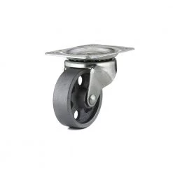 4 in. (102 mm) Iron Non-Braking Swivel Plate Caster with 254 lb. Load Rating by Richelieu Hardware