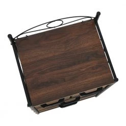 Victoria Mid-Century Walnut 4-Drawer Storage Chest, 31.7 in. H x 17.32 in. W by HOUSEHOLD ESSENTIALS -Richelieu Hardware Sales mid century walnut household essentials chest of drawers 8416 1 4f 1000