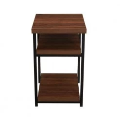 17.5 in. W 3-Tier End Table Mid-Century Walnut by HOUSEHOLD ESSENTIALS 13 17.5 in. W 3-Tier End Table Mid-Century Walnut by HOUSEHOLD ESSENTIALS -Richelieu Hardware Sales mid century walnut household essentials end side tables 8122 1 4f 1000