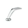 4 9/16 in. (116 mm) Polished Chrome Iron Contemporary Furniture Leg by Richelieu Hardware