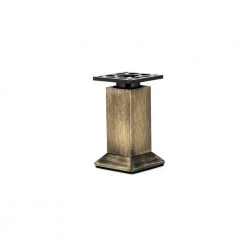 7 7/8 in. (200 mm) Rustic Brass Aluminum Square Vintage Furniture Legs by Richelieu Hardware