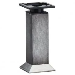 9 13/16 in. (250 mm) Rustic Iron Aluminum Square Vintage Furniture Legs by Richelieu Hardware