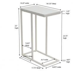 10.25 in. W C Table Scandinavian White by HOUSEHOLD ESSENTIALS -Richelieu Hardware Sales scandinavian white household essentials c tables 8100 1 4f 1000