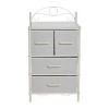 Victoria Scandinavian White 4-Drawer Storage Chest 31.7 in. H x 17.32 in. W by HOUSEHOLD ESSENTIALS
