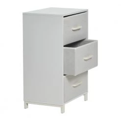Hallway Scandinavian White 3-Drawer Chest Storage Narrow by HOUSEHOLD ESSENTIALS -Richelieu Hardware Sales scandinavian white household essentials chest of drawers 8500 1 77 1000
