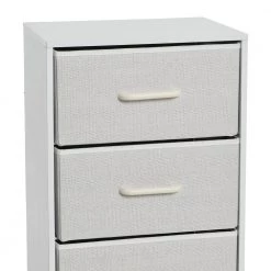 33.25 in. H x 16 in. W Narrow Hallway 4-Drawer Scandinavian White Chest by HOUSEHOLD ESSENTIALS 13 33.25 in. H x 16 in. W Narrow Hallway 4-Drawer Scandinavian White Chest by HOUSEHOLD ESSENTIALS -Richelieu Hardware Sales scandinavian white household essentials chest of drawers 8510 1 4f 1000