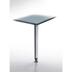 2 in. (51 mm) Silver Metal Design Round Table Leg with leveling Glide by Richelieu Hardware -Richelieu Hardware Sales silver richelieu hardware furniture parts 612705106 c3 1000