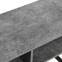 Jamestown Media Table, Rectangular, Holds a Maximum 60 in. Television, Slate Concrete, 39.4"W by HOUSEHOLD ESSENTIALS -Richelieu Hardware Sales slate concrete household essentials tv stands 8101 1 44 1000