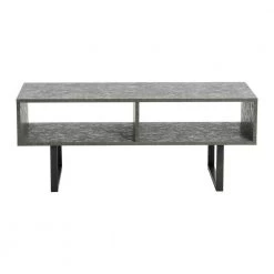 Jamestown Media Table, Rectangular, Holds a Maximum 60 in. Television, Slate Concrete, 39.4"W by HOUSEHOLD ESSENTIALS -Richelieu Hardware Sales slate concrete household essentials tv stands 8101 1 4f 1000