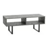 Jamestown Media Table, Rectangular, Holds a Maximum 60 in. Television, Slate Concrete, 39.4"W by HOUSEHOLD ESSENTIALS