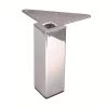 3 15/16 in. (100 mm) Stainless Steel Metal Square Furniture Leg with leveling Glide (4-Pack) by Richelieu Hardware -Richelieu Hardware Sales stainless steel richelieu hardware furniture parts 555100170 64 1000