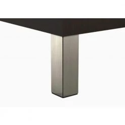 4 3/4 in. (120 mm) Stainless Steel Metal Square Furniture Leg with leveling Glide (4-Pack) by Richelieu Hardware