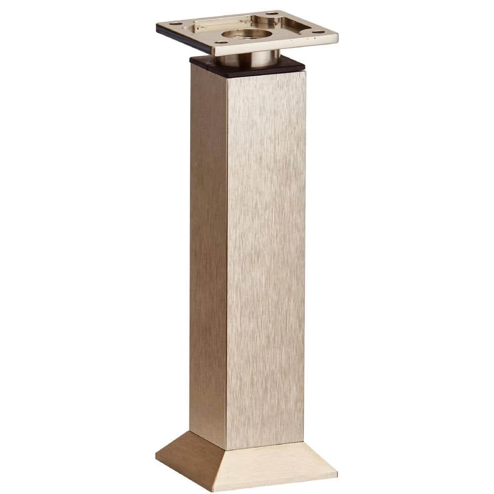 9 13/16 in. (250 mm) Stainless Steel Aluminum Square Vintage Furniture Legs by Richelieu Hardware 3 9 13/16 in. (250 mm) Stainless Steel Aluminum Square Vintage Furniture Legs by Richelieu Hardware