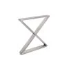 28 in. (710 mm) Stainless Steel X-Shaped Structural Table Legs with leveling Glide (2-Pack) by Richelieu Hardware -Richelieu Hardware Sales stainless steel richelieu hardware furniture parts 68080710170 64 1000