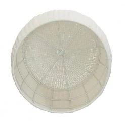 20 in. W White Resin Side Table Accent Table or Storage Container Durable Resin Wicker with Strong Metal Frame by HOUSEHOLD ESSENTIALS -Richelieu Hardware Sales white household essentials end side tables ml 5008 77 1000