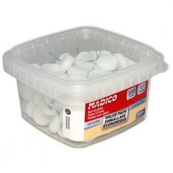 3/4 in. White Base Nail-On Glides (100-Pack) by Richelieu Hardware -Richelieu Hardware Sales whites richelieu hardware furniture accessories f32027pc 1f 1000